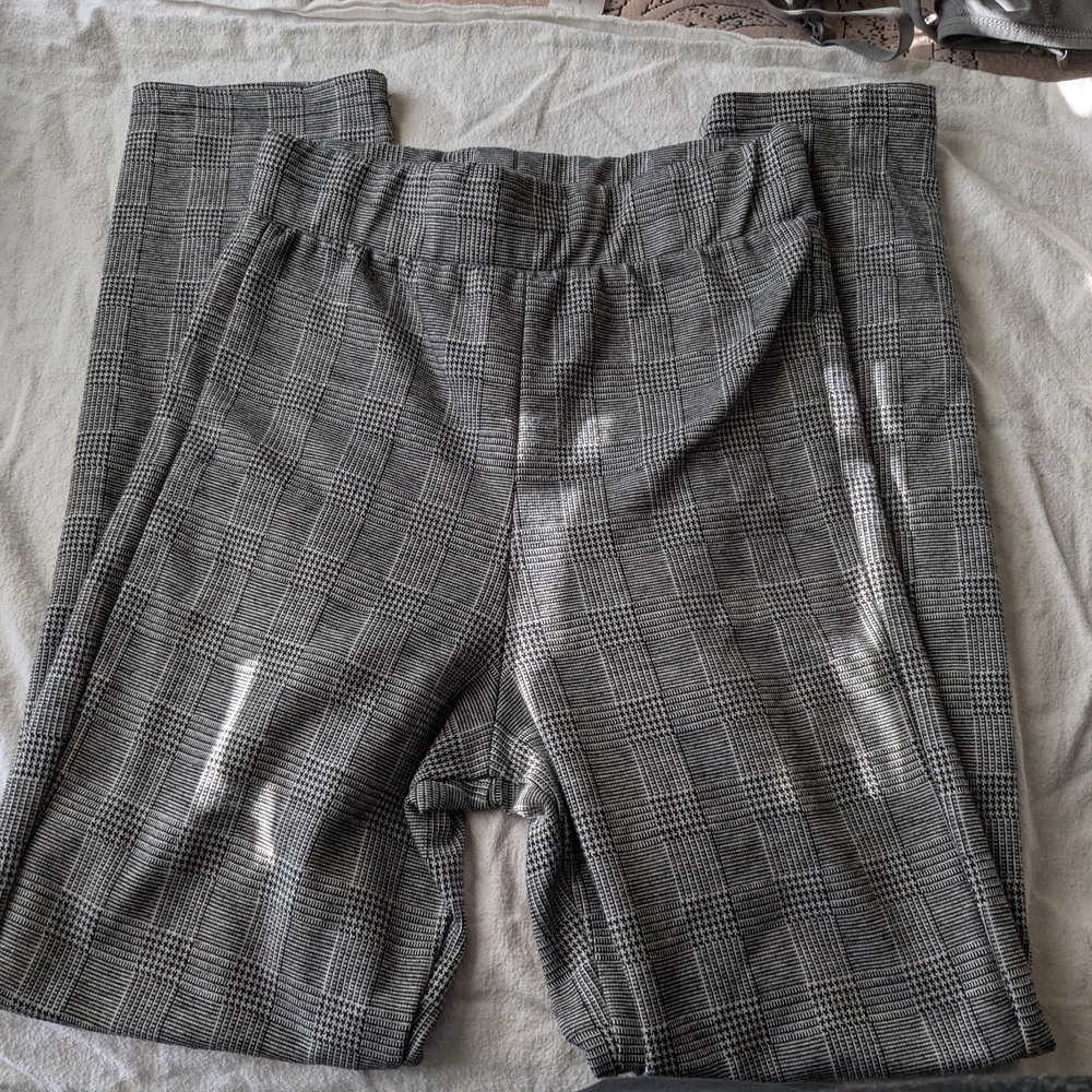 Plaid Gray Pants